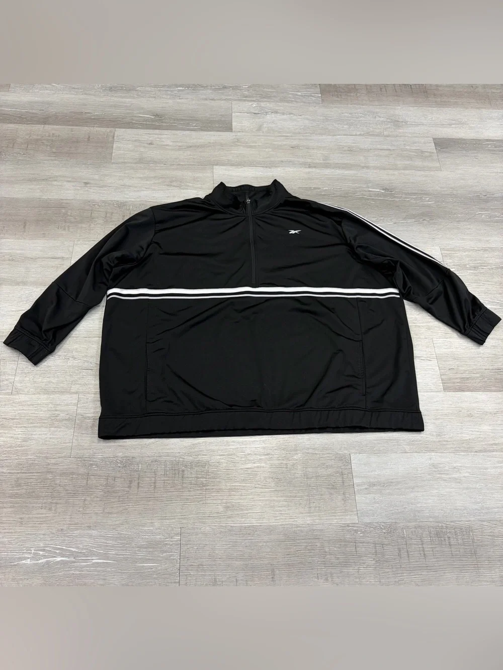 Reebok Black Quarter-Zip Track Top